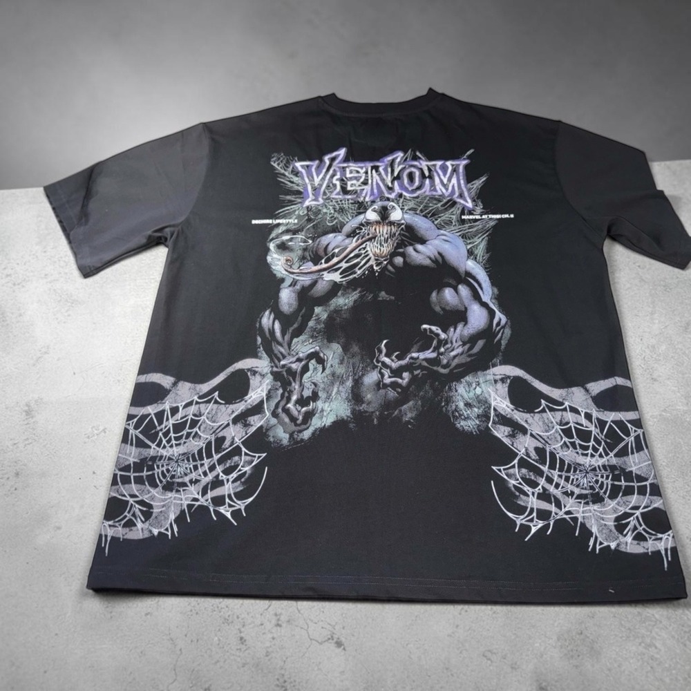 Dechire Lifestyle Venom Marvel Graphic T-Shirt Mens 2XL Black Streetwear NWT